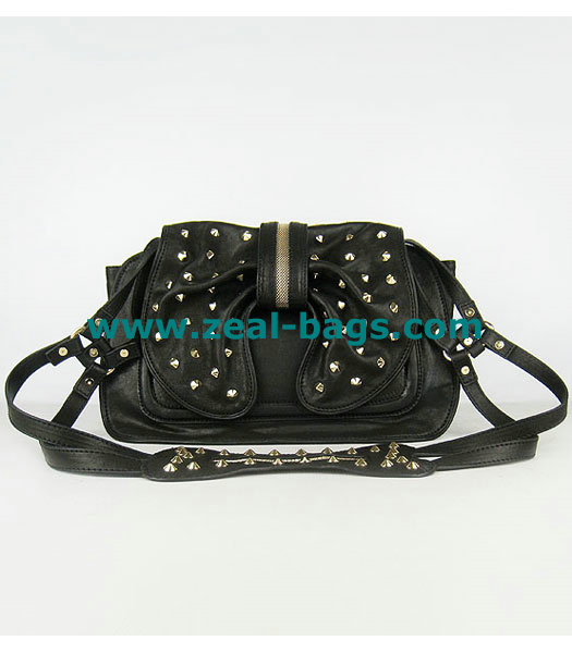 Cheap 3.1 Phillip Lim Edie Bow Studded Bag Black Replica - Click Image to Close